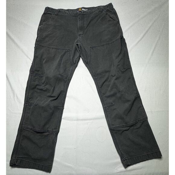 Carhartt Men's Gray Relaxed Fit Cargo Work Pants - Size 40X30 - Picture 1 of 8